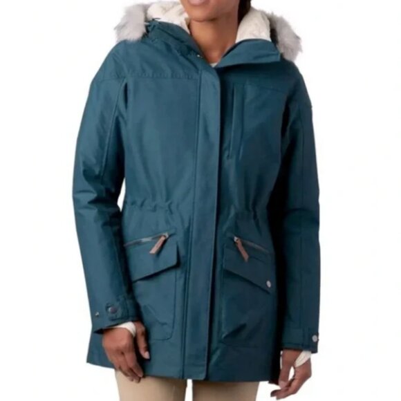 NWT Columbia Women's Carson Path Interchange 3 in 1 Hooded Teal Jacket Size 3X - Picture 1 of 16